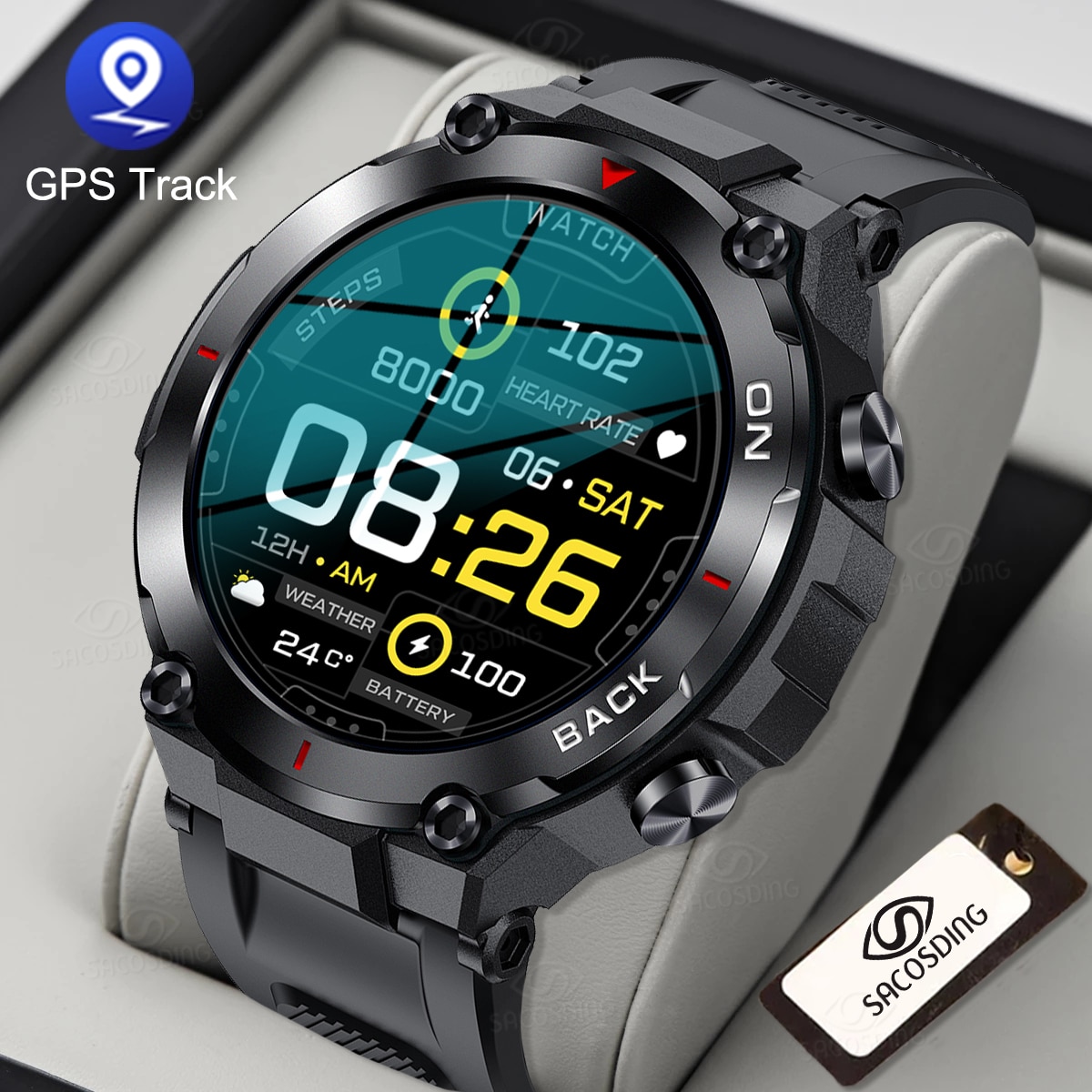 Ʈ ġ GPS  ƮϽ Bracelet Super   ǰ ͸  Smartwatch   ȵ̵ ios Clock